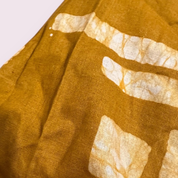 Global Mamas Mustard Yellow and White Sleeveless Dress Size Small - Picture 11 of 11